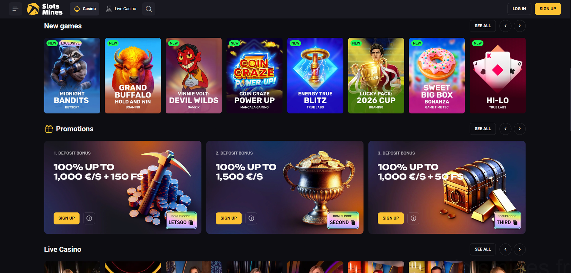Slotsmines Casino Casino